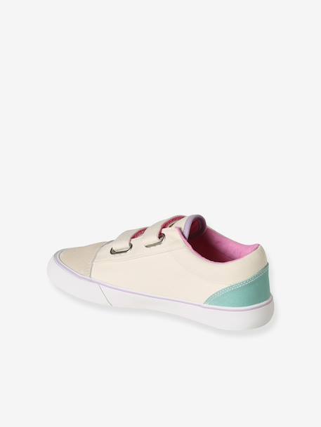 Baskets enfant fille à scratch beige imprimé 3 - vertbaudet enfant 