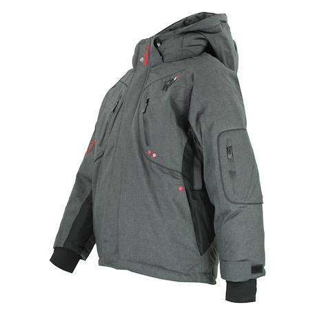 Blouson de ski garçon ecamate Anthracite+Bleu+Gris 3 - vertbaudet enfant 