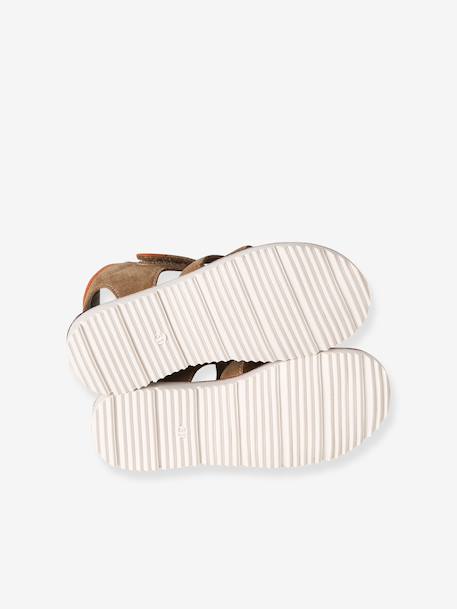 Sandales enfant cuir à scratch camel 5 - vertbaudet enfant 