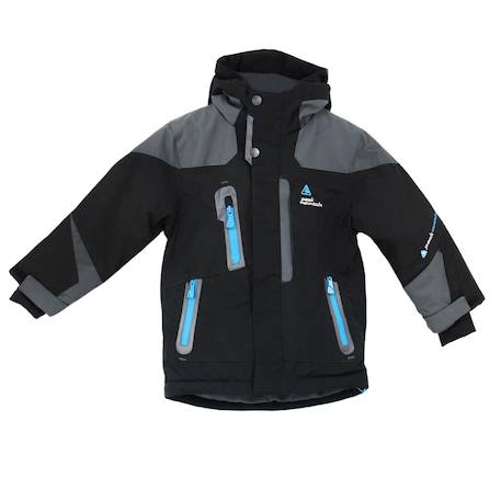 Blouson de ski garçon ecetal Anis+Noir+Turquoise 3 - vertbaudet enfant 