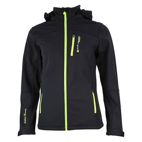 Blouson softshell fille ganne Jaune+Noir/corail+Noir/jaune+Orange 7 - vertbaudet enfant 