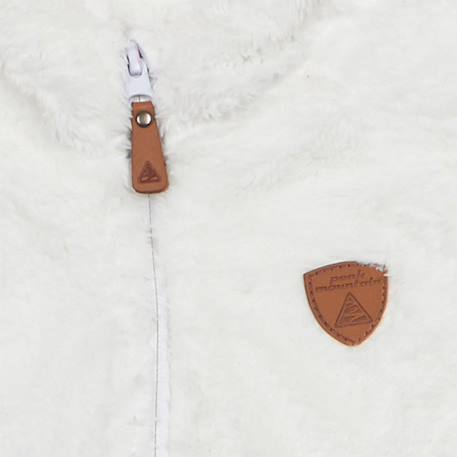 Blouson polaire fille galane Blanc+Bleu+Bleu marine+Corail+Fuchsia+Noir+Rouge+Taupe 3 - vertbaudet enfant 