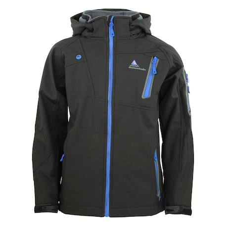 Blouson softshell garçon ecolok Gris+Noir+Rouge 6 - vertbaudet enfant 
