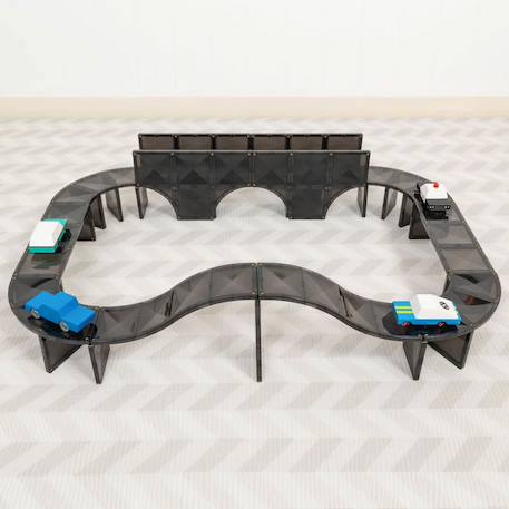 Jeu de construction magnétique roads pack de creative, 48 pièces Noir 5 - vertbaudet enfant 
