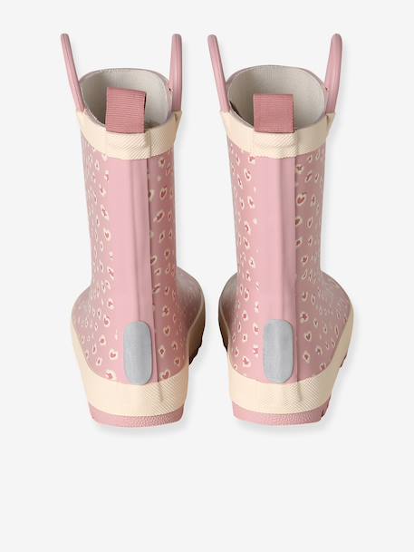 Bottes de pluie fille caoutchouc imprimé collection maternelle beige imprimé+rose imprimé 12 - vertbaudet enfant 