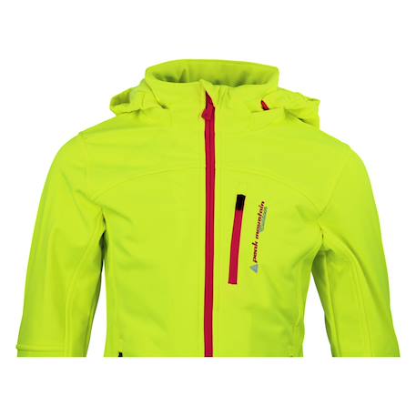 Blouson softshell fille fanne Jaune+Noir/jaune+Noir/orange+Orange 4 - vertbaudet enfant 