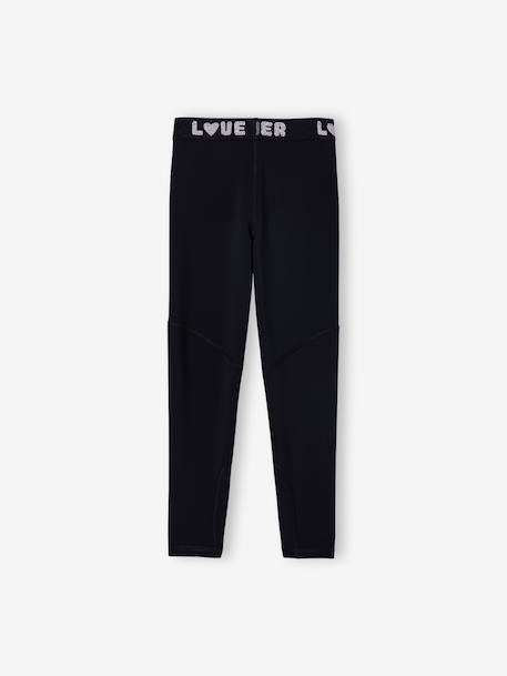 Legging fille essentiel anthracite+vert sauge 2 - vertbaudet enfant 