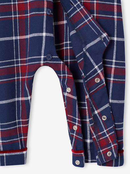 Pyjama bébé noël en flanelle capsule famille bordeaux 6 - vertbaudet enfant 