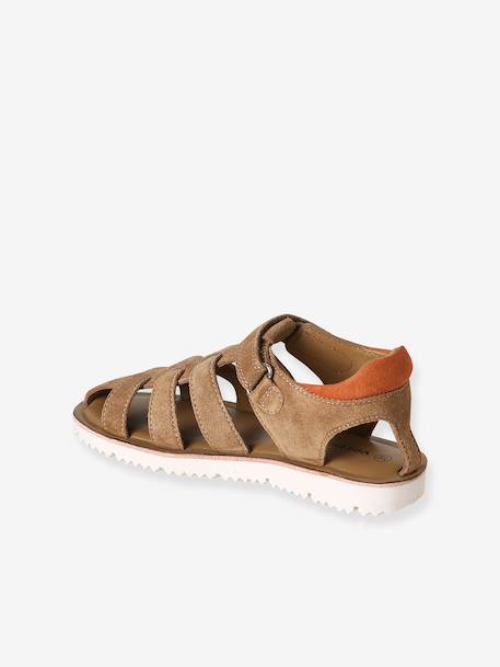 Sandales enfant cuir à scratch camel 3 - vertbaudet enfant 