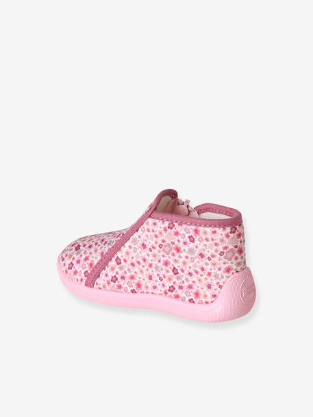 Chaussons zippés bébé fabriqués en France rose imprimé 4 - vertbaudet enfant 