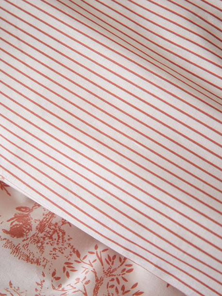 Housse de couette coton 'esprit petit jouy' Jouy bleu+Jouy rose 5 - vertbaudet enfant 