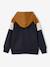 Sweat zippé garçon capuche coloblock bleu moyen+ocre+vert 6 - vertbaudet enfant 