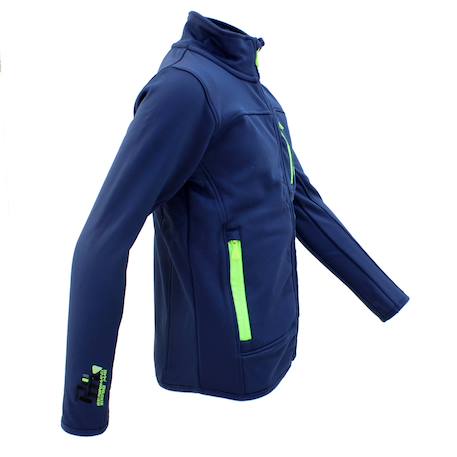 Blouson polarshell garçon ecanton Bleu+Bleu marine+Gris+Noir/bleu+Noir/jaune+Orange 6 - vertbaudet enfant 