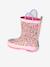 Bottes pluie fille caoutchouc bleu imprimé+lot rose 13 - vertbaudet enfant 