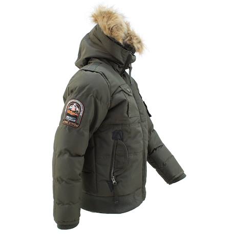 Blouson garçon ecoflik Kaki 4 - vertbaudet enfant 