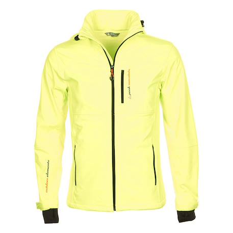 Blouson softshell garçon ecanne Jaune+Noir/bleu+Noir/jaune+Noir/orange+Noir/vert+Orange 1 - vertbaudet enfant 