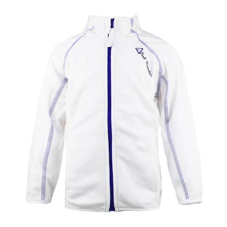 Sweat polaire fille gafone Blanc+Corail+Fuchsia+Marine+Noir+Turquoise+Vert+Violet 1 - vertbaudet enfant 