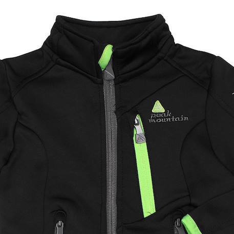 Blouson polarshell garçon eclimate Bleu+Bleu marine+Noir+Orange 9 - vertbaudet enfant 