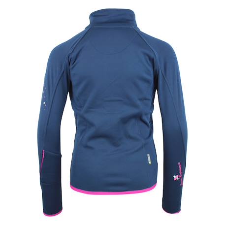 Blouson polarshell fille gaclimate Blanc+Bleu marine+Fuchsia+Noir 7 - vertbaudet enfant 