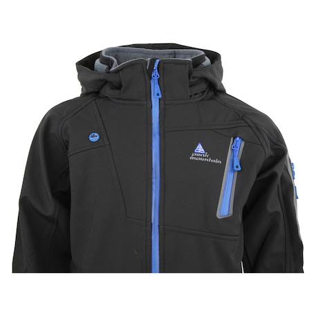 Blouson softshell garçon ecolok Gris+Noir+Rouge 10 - vertbaudet enfant 