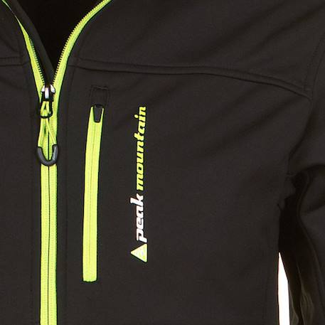 Blouson softshell garçon ecanne Jaune+Noir/bleu+Noir/jaune+Noir/orange+Noir/vert+Orange 9 - vertbaudet enfant 