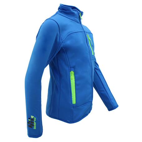 Blouson polarshell garçon ecanton Bleu+Bleu marine+Gris+Noir/bleu+Noir/jaune+Orange 3 - vertbaudet enfant 