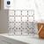 Jeu de construction magnétique clair paquet de plaques de base, 2 pièces Transparent 4 - vertbaudet enfant 