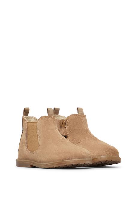 Bottines en suède winter wood Marron-+Noir- 2 - vertbaudet enfant 