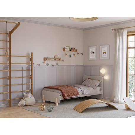 Lit enfant bords arrondis - gamme lou Crème 6 - vertbaudet enfant 