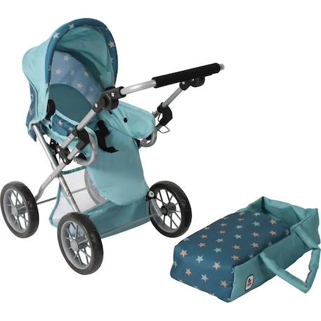 Poupées landau combiné leni - étoiles turquoise Bleu 4 - vertbaudet enfant 