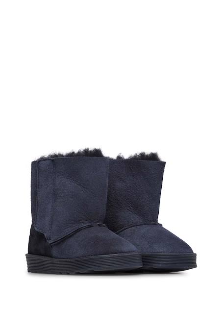 Bottines en suède kurl Cognac-+Marine- 7 - vertbaudet enfant 