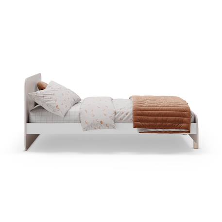 Lit enfant bords arrondis - gamme lou Crème 5 - vertbaudet enfant 