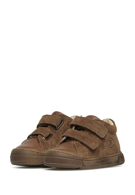 Baskets en cuir et suède snopes vl Marron- 5 - vertbaudet enfant 