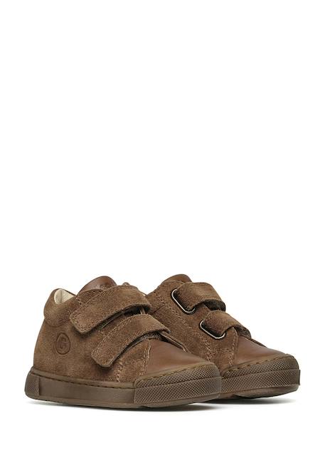 Baskets en cuir et suède snopes vl Marron- 2 - vertbaudet enfant 