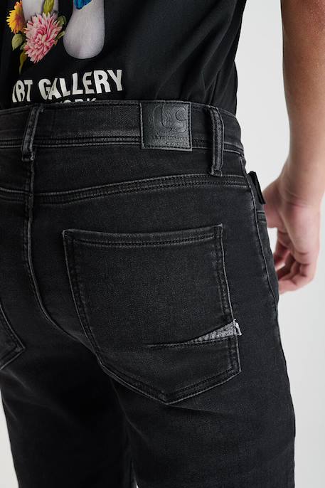 Jeans droite blue jogg, longueur 34 Black / black 5 - vertbaudet enfant 