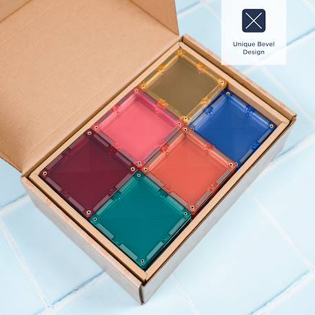 Jeu de construction magnétique pastel paquet carré, 40 pièces Pastel 4 - vertbaudet enfant 