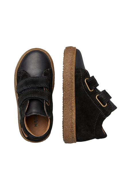 Baskets en cuir et suède albus star vl Gris-noir- 4 - vertbaudet enfant 