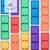 Jeu de construction magnétique arc-en-ciel paquet rectangle, 18 pièces Arc-en-ciel 2 - vertbaudet enfant 