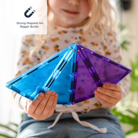 Jeu de construction magnétique arc-en-ciel pack géométrique, 30 pièces Arc-en-ciel 3 - vertbaudet enfant 