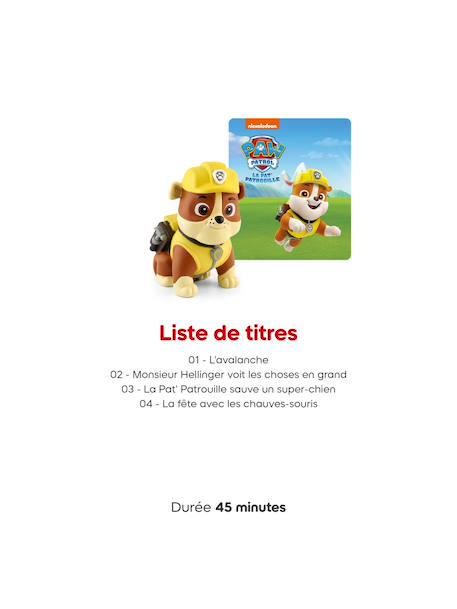 Tonies toniebox 2 pack boite à histoire pour enfant 1 à 9 ans, robuste & facile à utiliser, la pat' patrouille, 4 figurines, vert océan MULTICOLORE 4 - vertbaudet enfant 