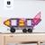 Jeu de construction magnétique pastel paquet de transport, 50 pièces Pastel 4 - vertbaudet enfant 
