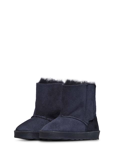 Bottines en suède kurl Cognac-+Marine- 10 - vertbaudet enfant 