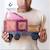 Jeu de construction magnétique pastel paquet de transport, 50 pièces Pastel 2 - vertbaudet enfant 