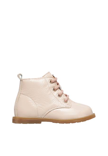 Bottines vernies à lacets et fermeture éclair robin new Rose poudré- 1 - vertbaudet enfant 