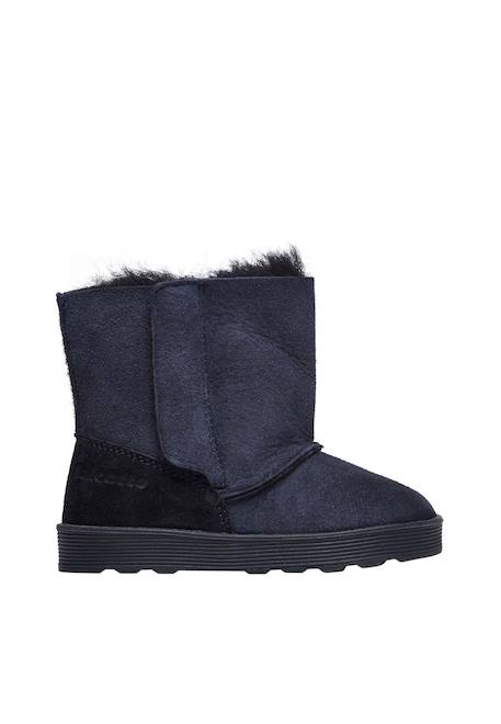 Bottines en suède kurl Cognac-+Marine- 6 - vertbaudet enfant 