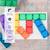 Jeu de construction magnétique arc-en-ciel paquet rectangle, 18 pièces Arc-en-ciel 3 - vertbaudet enfant 