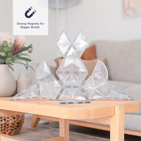 Jeu de construction magnétique clair pack d'extension de forme, 24 pièces Transparent 2 - vertbaudet enfant 