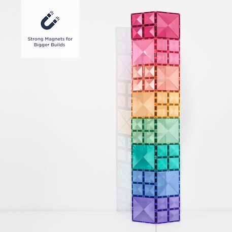 Jeu de construction magnétique pastel paquet carré, 40 pièces Pastel 2 - vertbaudet enfant 