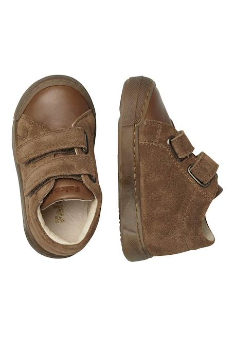 Baskets en cuir et suède snopes vl Marron- 4 - vertbaudet enfant 