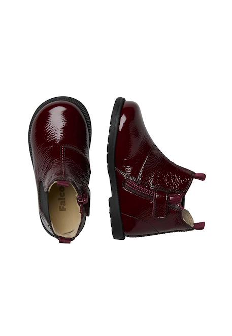 Bottines en vernis winter wood Bordeaux- 4 - vertbaudet enfant 